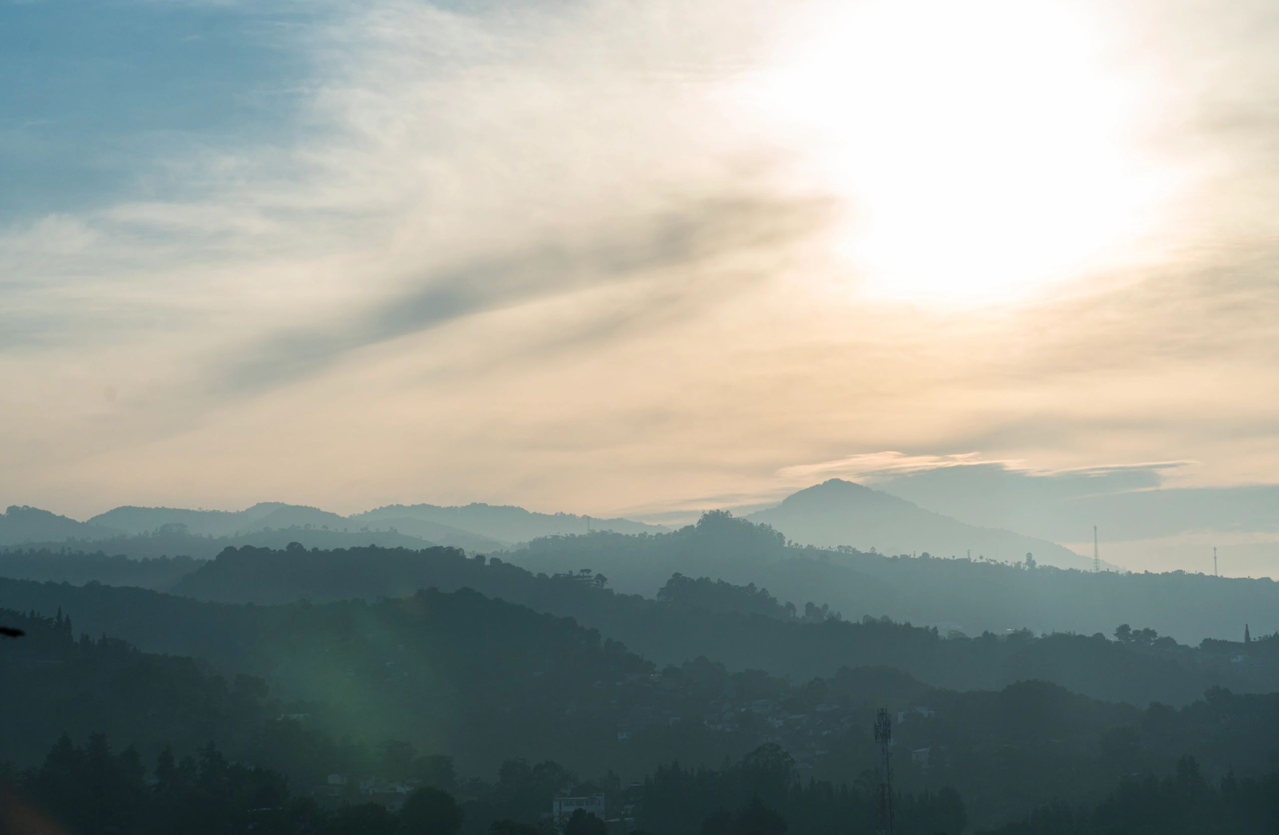 Sunrise over misty mountains representing renewed hope